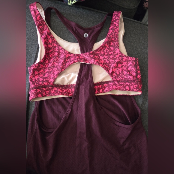 Lululemon Racerback Tank With Built In Bra - Picture 5 of 6